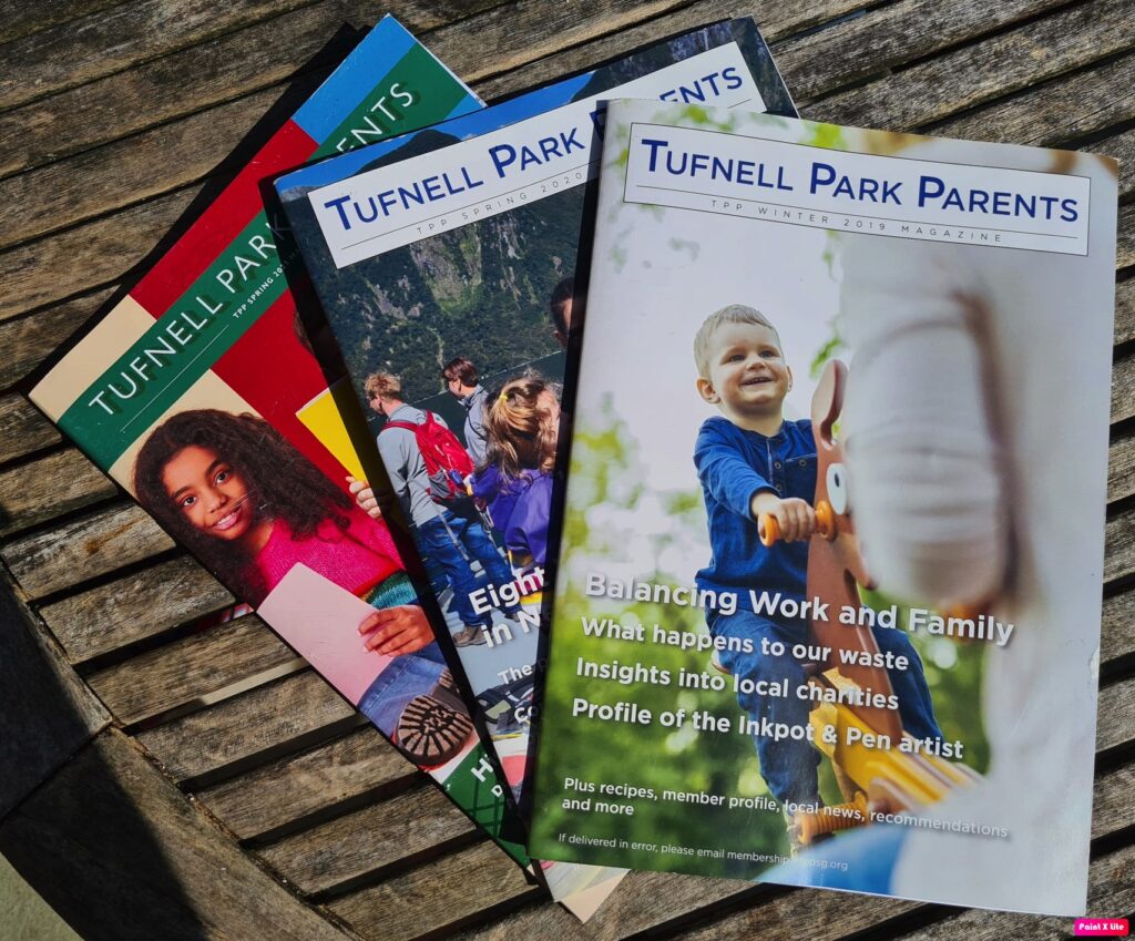 Tufnell Park Parents magazines on a table